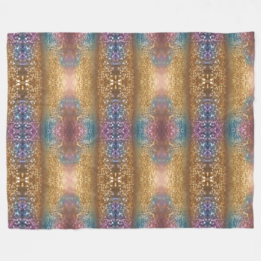 Populäre Glitzer Opal Holographic Collection Fleecedecke (Vorderseite (Horizontal))