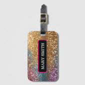 Populäre Glitzer Opal Holographic Collection Gepäckanhänger (Vorderseite Vertikal)