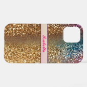 Populäre Glitzer Opal Holographic Collection iPhone Hülle (Rückseite (Horizontal))