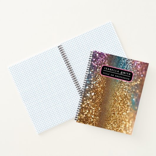 Populäre Glitzer Opal Holographic Collection Notizblock (Innenseite)