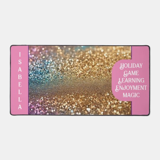 Populäre Glitzer Opal Holographic Collection Schreibtischunterlage (Vorderseite)