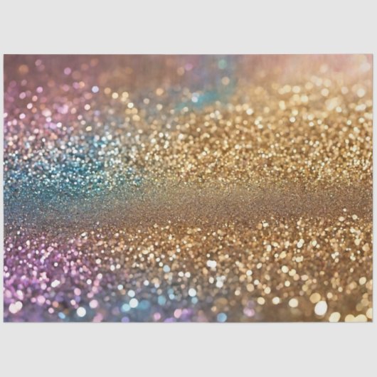 Populäre Glitzer Opal Holographic Collection Seidenpapier (Vorderseite)