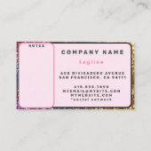 Populäre Glitzer Opal Holographic Collection Visitenkarte (Rückseite)