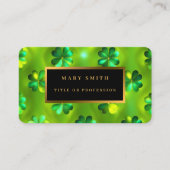 Populäre Green Clover 4 Lists Sammlung Visitenkarte (Vorderseite)