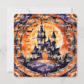 Populäre Halloween Pumpkin Autumn Collection Einladung (Vorderseite)