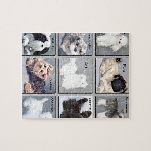 Populäre Hündchen Puzzle (Horizontal)