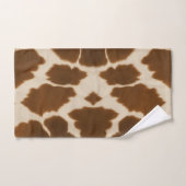 Populäre Kuh-Imitate Leather Elegante Collection Badhandtuch Set (Handtuch)