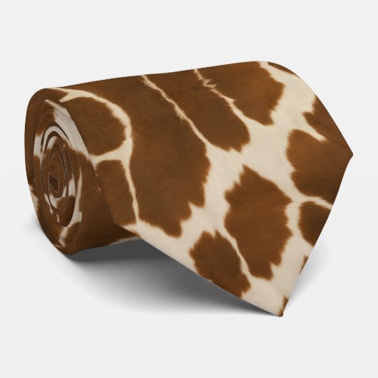 Populäre Kuh-Imitate Leather Elegante Collection Krawatte (Gerollt)