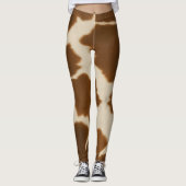 Populäre Kuh-Imitate Leather Elegante Collection Leggings (Vorderseite)
