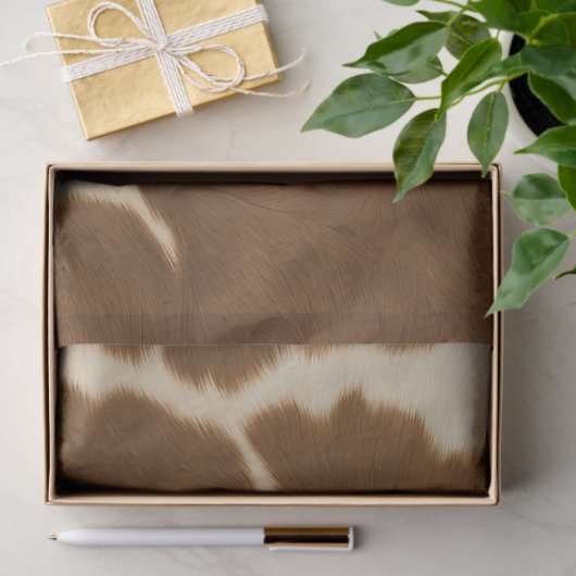 Populäre Kuh-Imitate Leather Elegante Collection Seidenpapier (Geschenk)