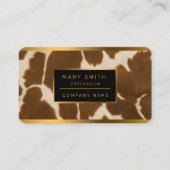 Populäre Kuh-Imitate Leather Elegante Collection Visitenkarte (Vorderseite)