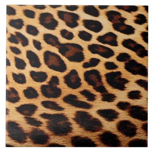 Populäre Leopard Katze Animal Print Collection Fliese (Vorderseite)