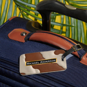 Populäre Luxus Elegante Kunstkuh-Leder-Kollektion Gepäckanhänger