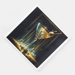 Populäre Neon Party Time Personalisiert Serviette