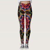 Populäre Psychedelische Muster Leggings (Vorderseite)