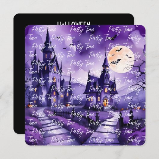 Populäre Pumpkin Halloween Herbstkollektion Einladung (Vorne/Hinten)