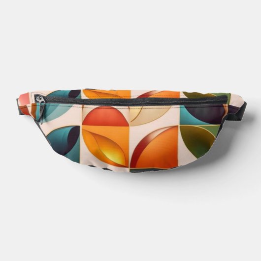 Populäre Retro-Sammlung Abstrakter Quadrate Bauchtasche (Ablage )