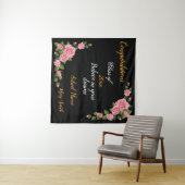 Populäre Rose-Tapisserie für Blumen Wandteppich (Beispiel (Horizontal))