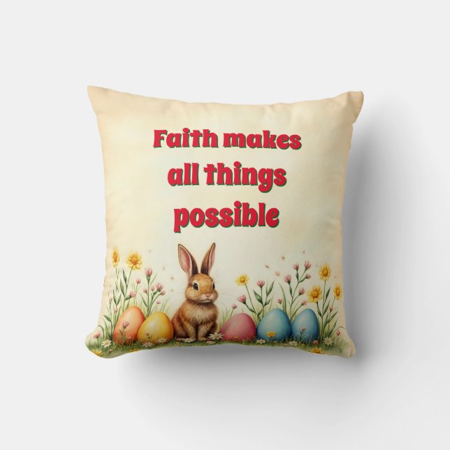 Populäre Sammlung von kleinen Kaninchen und Ostere Kissen (Vorderseite)