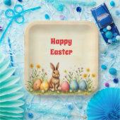 Populäre Sammlung von kleinen Kaninchen und Ostere Pappteller (Party)