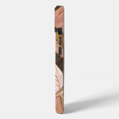 Populäre Schwarz-Pink-Gold-Boho-Blätter-Sammlung Case-Mate iPhone Hülle (Rückseite / Links)