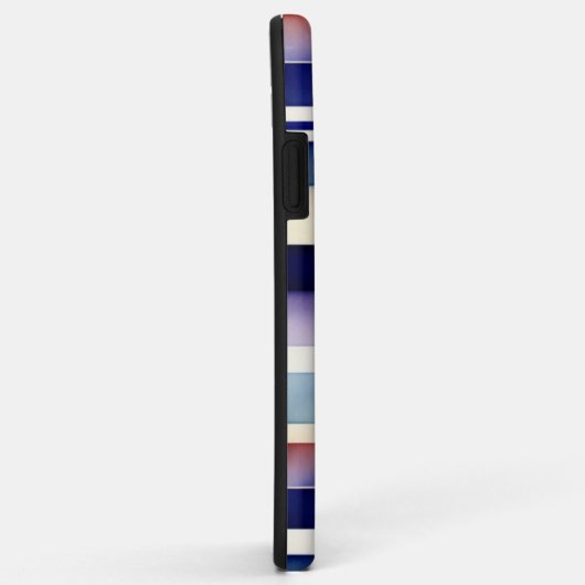 Populäre Summer Navy Blue Boat Stripes Collection Case-Mate iPhone Hülle (Hinten/Rechts)
