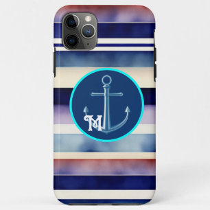 Populäre Summer Navy Blue Boat Stripes Collection Case-Mate iPhone Hülle