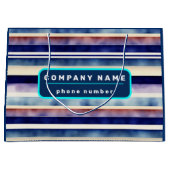 Populäre Summer Navy Blue Boat Stripes Collection Große Geschenktüte (Vorderseite)