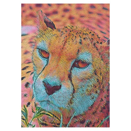 Populäre Tiere - Geparden Tischdecke (Vorderseite)