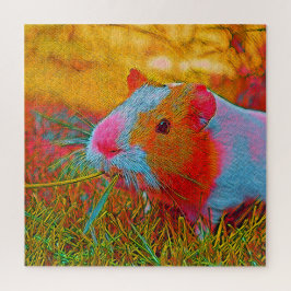 Populäre Tiere - Guinea Puzzle