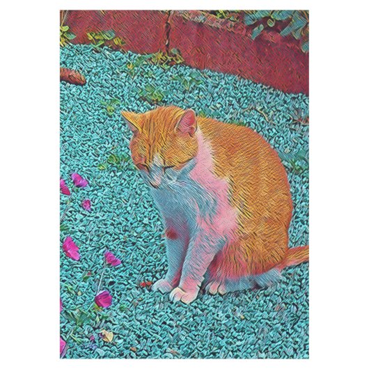 populäre Tiere - Katze Tischdecke (Vorderseite)