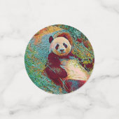 Populäre Tiere - Panda 1 Konfetti (Klein Vorderseite)
