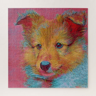 populäre Tiere - Welpe Puzzle