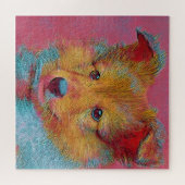 populäre Tiere - Welpen Puzzle (Horizontal)