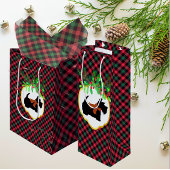 Populäre Trendy Red Green Black Kariert Geschenkpapier