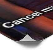 Populäre TV-Show Zitat Abbrechen meines Abonnement Poster (Ecke)