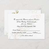 Populäre White Wedding RSVP (Vorne/Hinten)