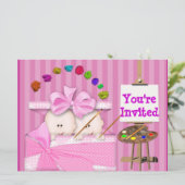 POPULÄRE ZWILLINGS-BABY-DUSCHEN-EINLADUNG EINLADUNG (Stehend Vorderseite)