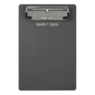 Populärer Schriftart Grau Beruflich Minimalistisch Mini Klemmbrett