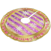 Populärer Snowflake Gold Glitzer Lila