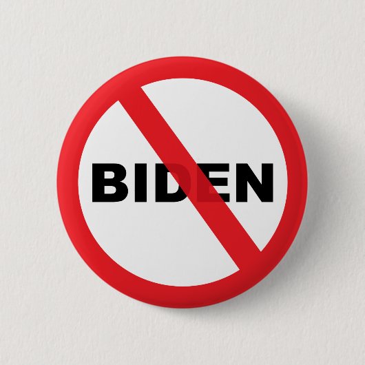 Populäres Antipolitisches Joe Bidens Button (Vorderseite)