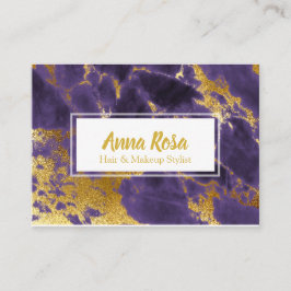 *~* populäres Girly Goldtiefpurpurnes Visitenkarte