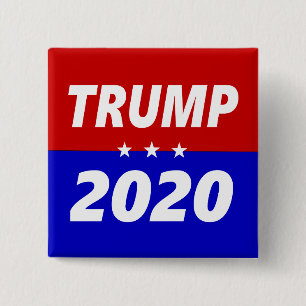 Populäres rotes weißes des Trumpfs 2020 und blau Button