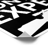 Population Control Funny Junting Poster blass (Ecke)