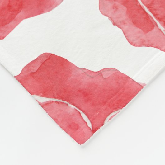 Populationen Aquarell Fleecedecke (Ecke)