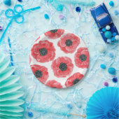 Populationen Aquarell Pappteller (Party)
