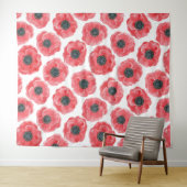 Populationen Aquarell Wandteppich (Beispiel (Horizontal))