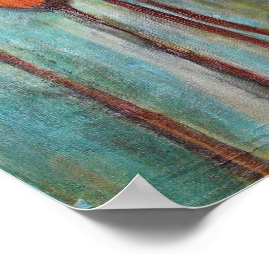 Populationen im Herbst Poster (Ecke)