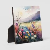 Populationen und Berge Fotoplatte (Vorderseite)