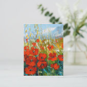 Populationen und Berge Postkarte (Stehend Vorderseite)